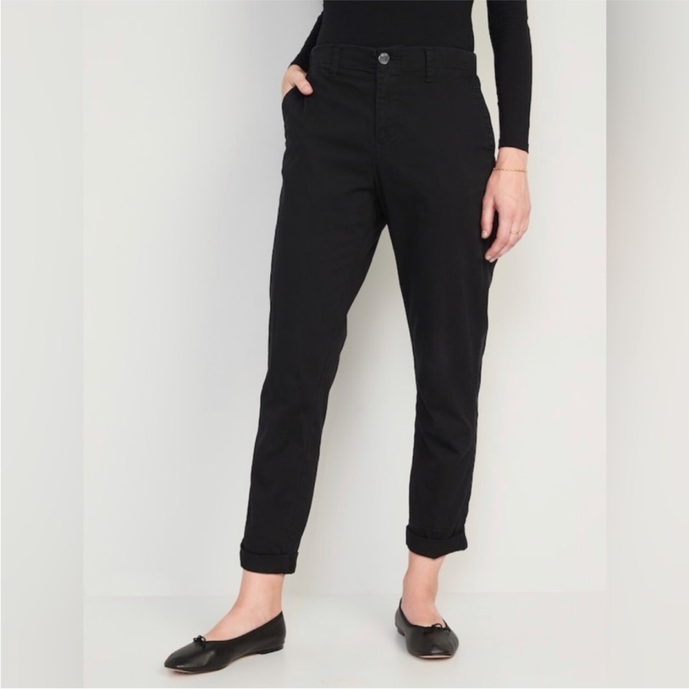 NEW! High-Waisted Black OGC Chino Pants for Women - Multiple 💜